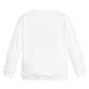 Girls White & Silver Tiger Logo Sweatshirt (Mini-Me)