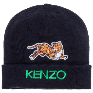 Unisex Navy Blue Hat with Tiger Logo