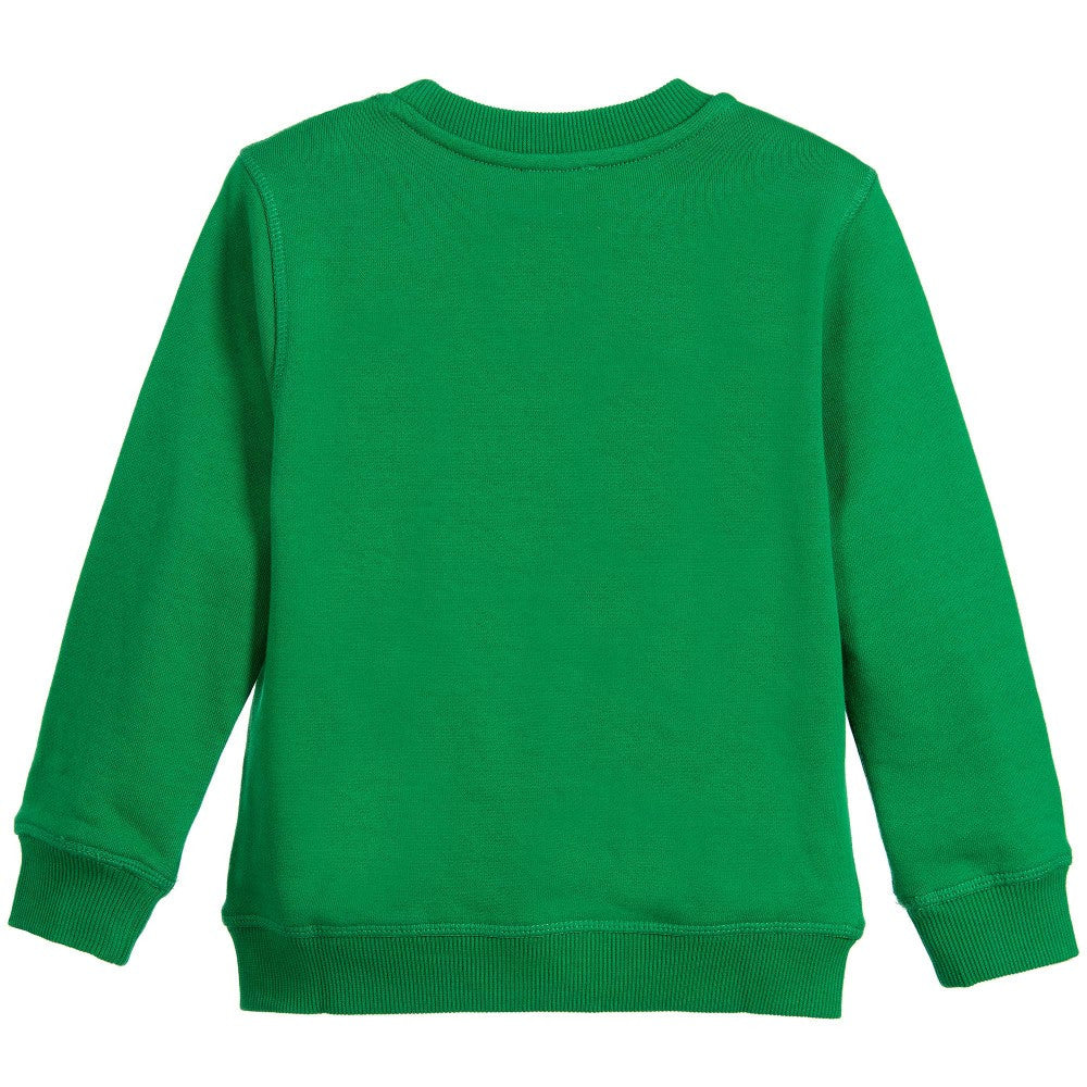 Kenzo Baby Green Tiger Logo Sweatshirt Baby Sweaters & Sweatshirts Kenzo Paris [Petit_New_York]