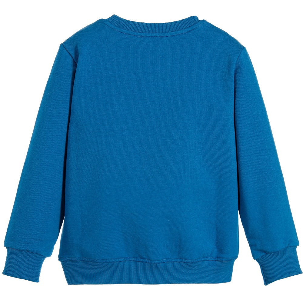 Kenzo Boys Marine Blue Tiger logo Sweatshirt Boys Sweaters & Sweatshirts Kenzo Paris [Petit_New_York]