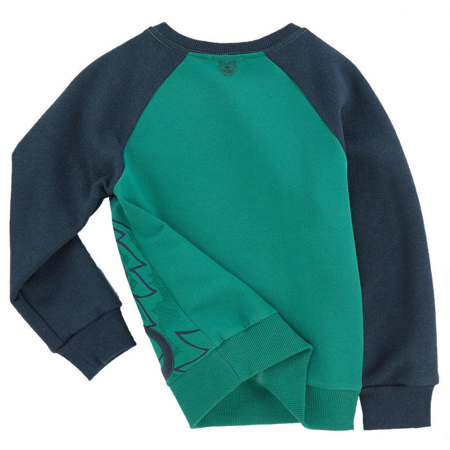 Kenzo Boys Two-Tone Raglan Sweatshirt Boys Sweaters & Sweatshirts Kenzo Paris [Petit_New_York]