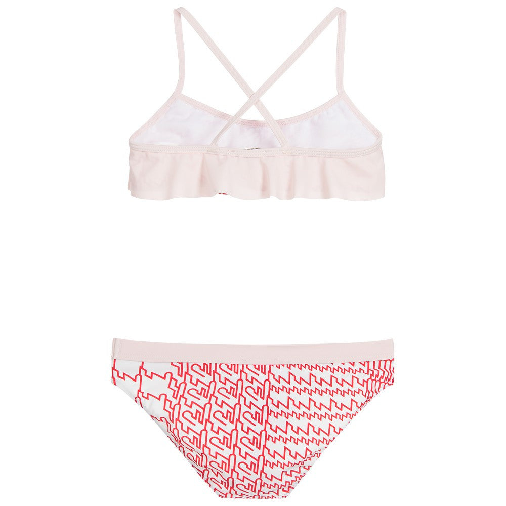 Kenzo Girls Red, Pink & White Bikini Girls Swimwear Kenzo Paris [Petit_New_York]