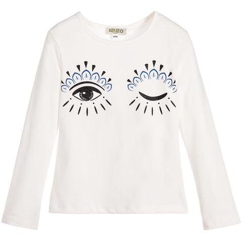 Kenzo eye on sale t shirt white