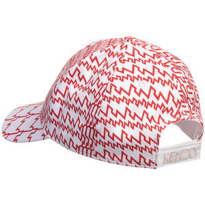 Kenzo Girls Red & White Retro Print Cap Girls Hats, Scarves & Gloves Kenzo Paris [Petit_New_York]