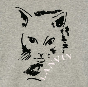 Girls Grey Logo Cat Printed Sweatshirt