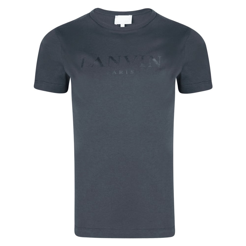 Lanvin Boys Charcoal Logo T-shirt Boys T-shirts Lanvin [Petit_New_York]