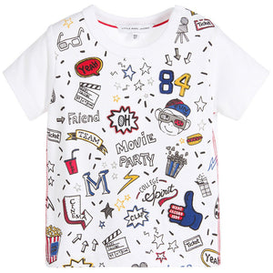 Little Marc Jacobs Baby Boys Colorful Movie Print T-Shirt Baby T-shirts Little Marc Jacobs [Petit_New_York]