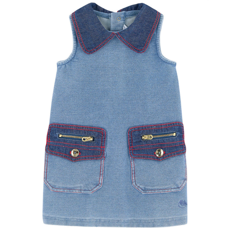 Little Marc Jacobs Baby Girls Denim Trapeze Dress (Mini-Me) – Petit New York Little Marc Jacobs Baby Girls Denim Trapeze Dress (Mini-Me) – Petit New York