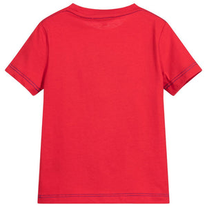Little Marc Jacobs Boys Red Movie Usher T-shirt Boys T-shirts Little Marc Jacobs [Petit_New_York]