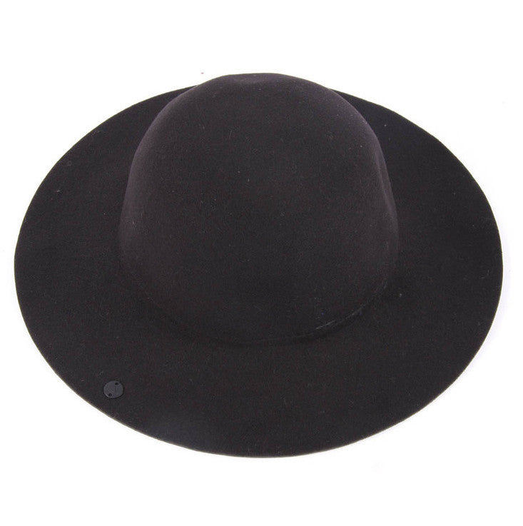 Little Eleven Paris Girls Floppy Black Hat Girls Hats, Scarves & Gloves Little Eleven Paris [Petit_New_York]