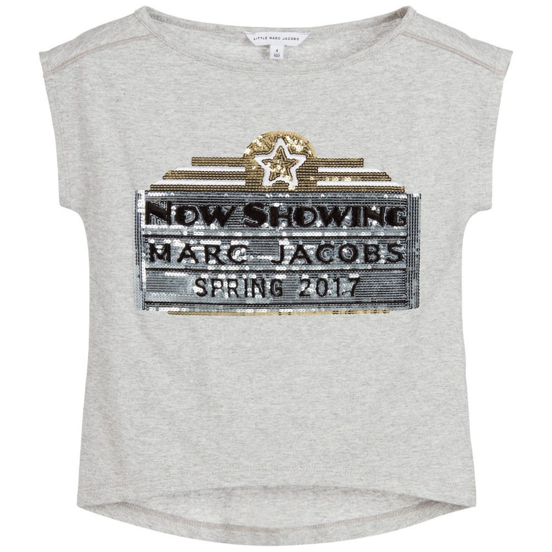 Little Marc Jacobs Girls Sequin Movie Top Girls Tops Little Marc Jacobs [Petit_New_York]