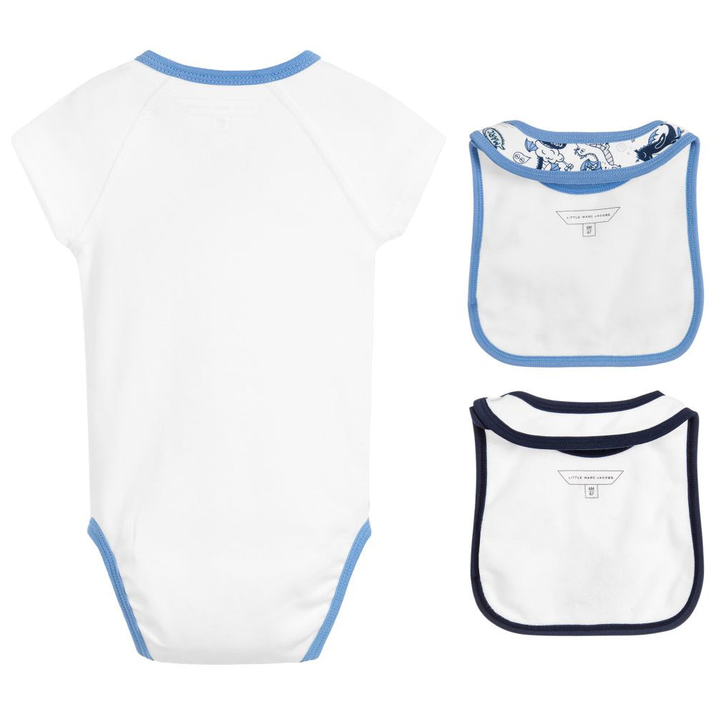 Marc Jacobs Baby Boys Bibs and Romper Gift Set