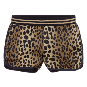 Marc Jacobs Girls Reversible Shorts Blue & Leopard
