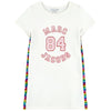 Marc Jacobs Girls White Logo Sweatshirt Dress w/ sequins (Mini-Me)