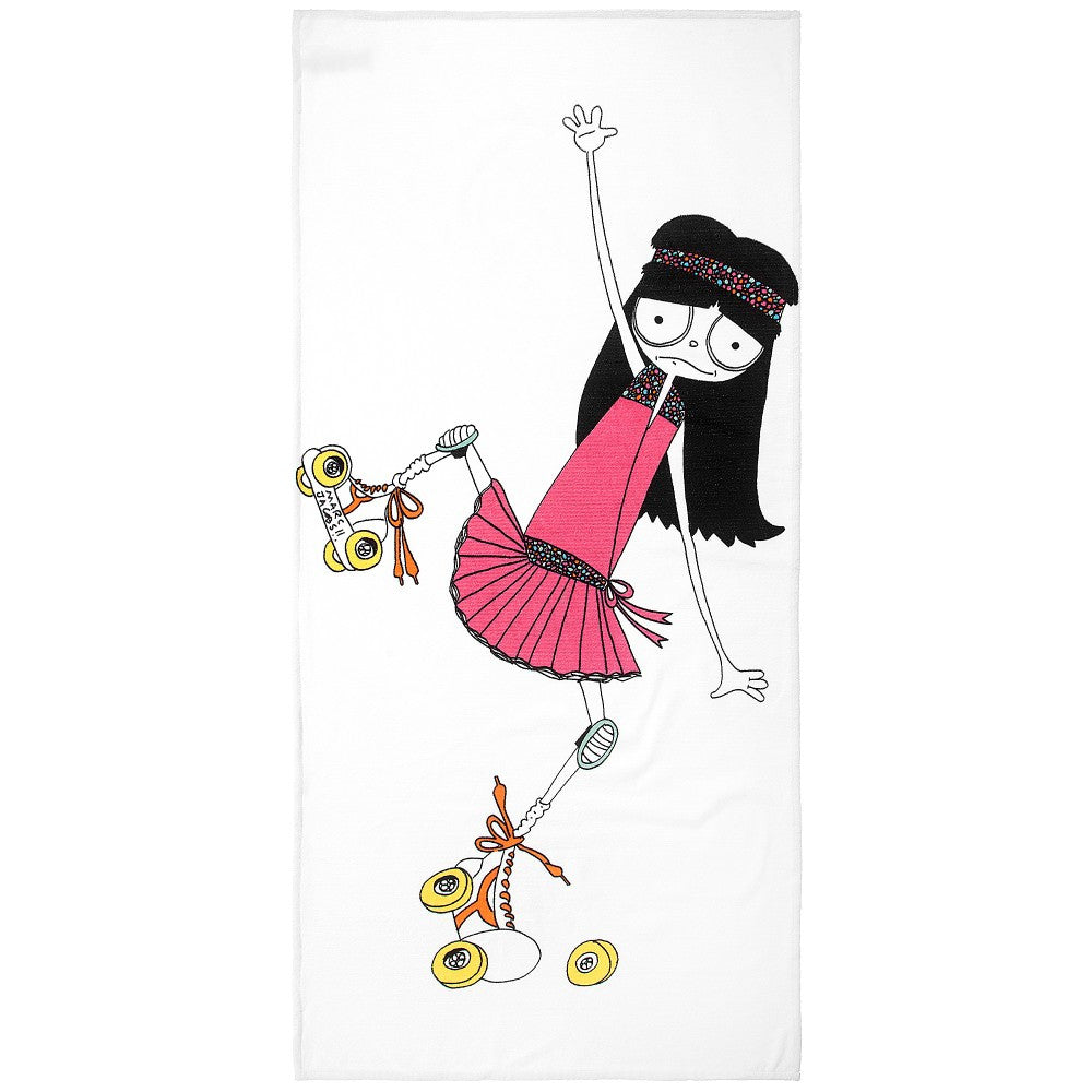 Little Marc Jacobs White Skater Girl Towel Accessories Little Marc Jacobs [Petit_New_York]