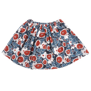 Marni Girls Blue and Red Floral Skirt Girls Skirts Marni [Petit_New_York]