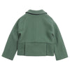 Marni Girls Green Blazer-Look Wool Coat