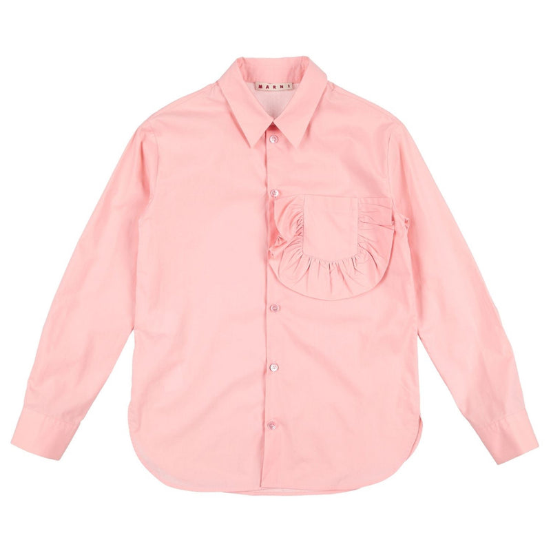 Marni Girls Pink Fancy Pocket Blouse
