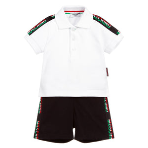 Moschino Baby Boys Polo Shorts Logo Set – Petit New York
