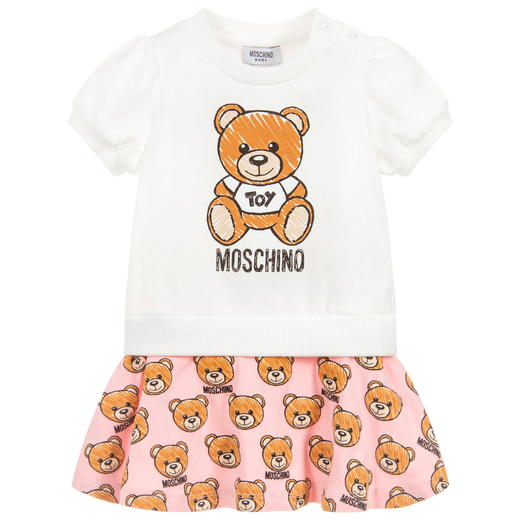 Moschino Baby Girls Grey Teddybear Leggings – Petit New York