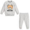 Moschino Baby Grey Logo Teddybear Sweatsuit Set (unisex)
