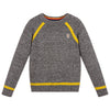 Paul Smith Boys Grey Knitted Sweater with Yellow Accents