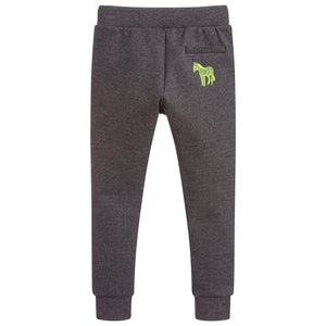 Paul Smith Boys Grey Sweatpants with Colorful Zippers (Mini-Me)