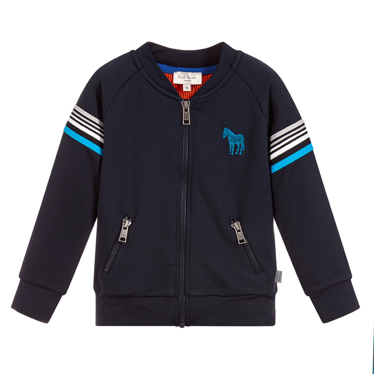 Paul Smith Boys Reversible Jacket Red Colorful Striped – Petit New