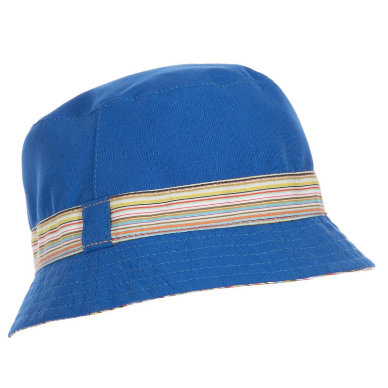 Paul Smith Boys Reversible Marine Blue & Striped Hat