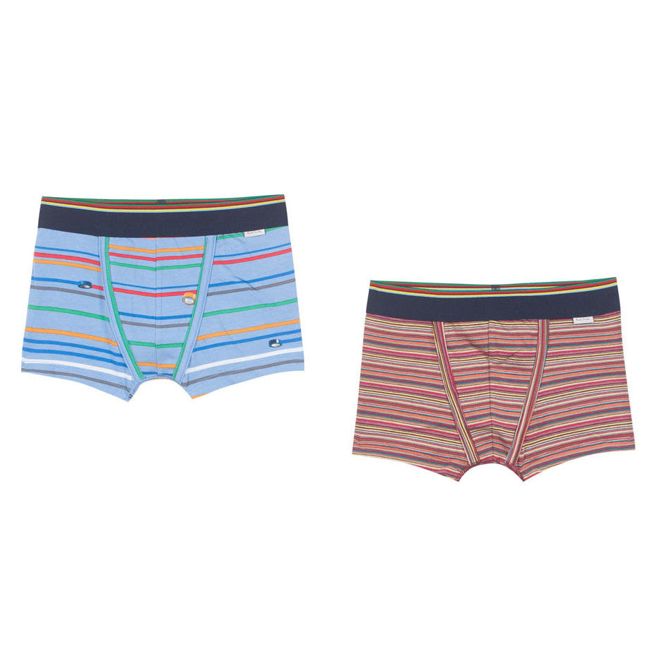 Paul Smith Boys Striped Boxer Shorts Set Of Two