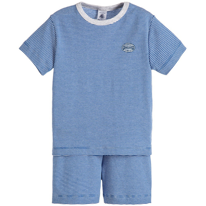 Petit Bateau Pyjamas Lot De 2 Garçon - 100% Coton Doux Et Confortable