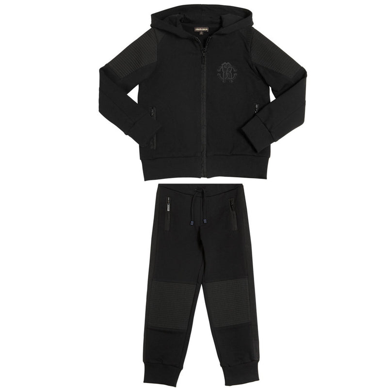 Roberto Cavalli Black Luxury Tracksuit Boys Suits & Blazers Roberto Cavalli Junior [Petit_New_York]
