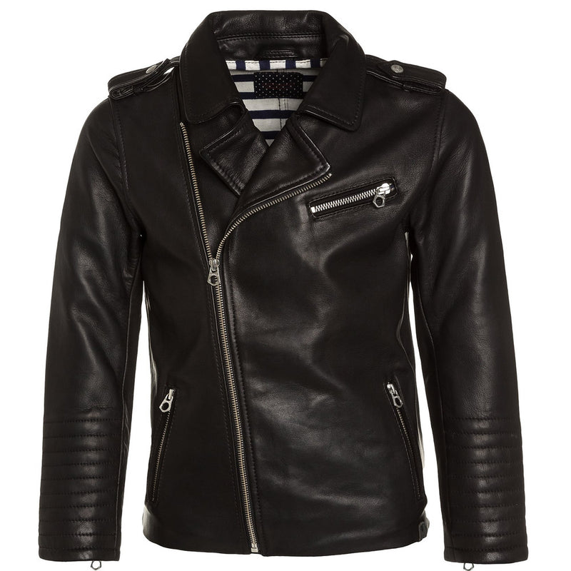 Tan Brown Biker Leather Jacket Mens - Danezon