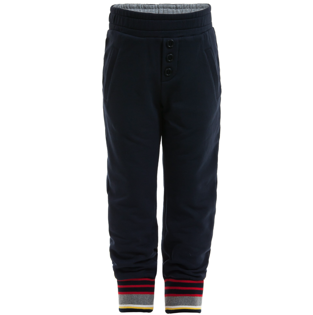 Fendi Boys Luxury Navy Sweatpants Boys Pants Fendi [Petit_New_York]