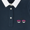 Fendi Girls Navy 'Monster' Poloshirt Girls Tops Fendi [Petit_New_York]