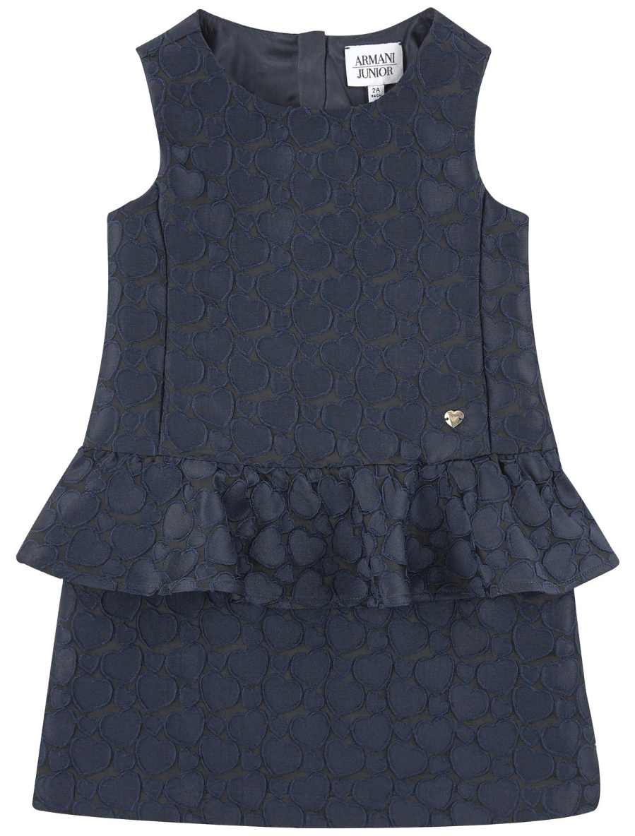Armani Girls Navy Blue Peplum Dress – Petit New York