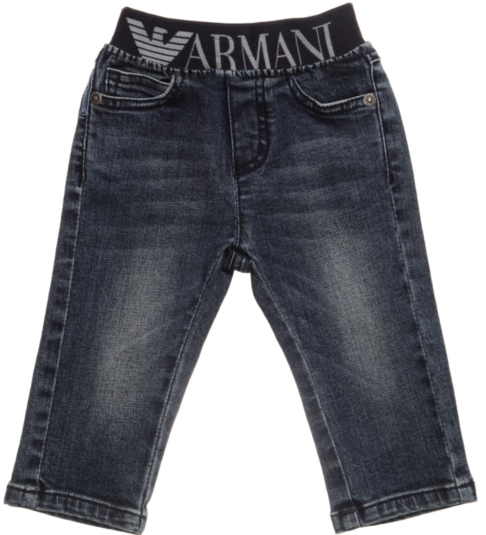 Armani Baby Soft Denim Waistband Jeans Baby Bottoms Armani Junior [Petit_New_York]