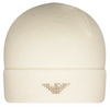 Armani Girls Ivory Hat Girls Hats, Scarves & Gloves Armani Junior [Petit_New_York]