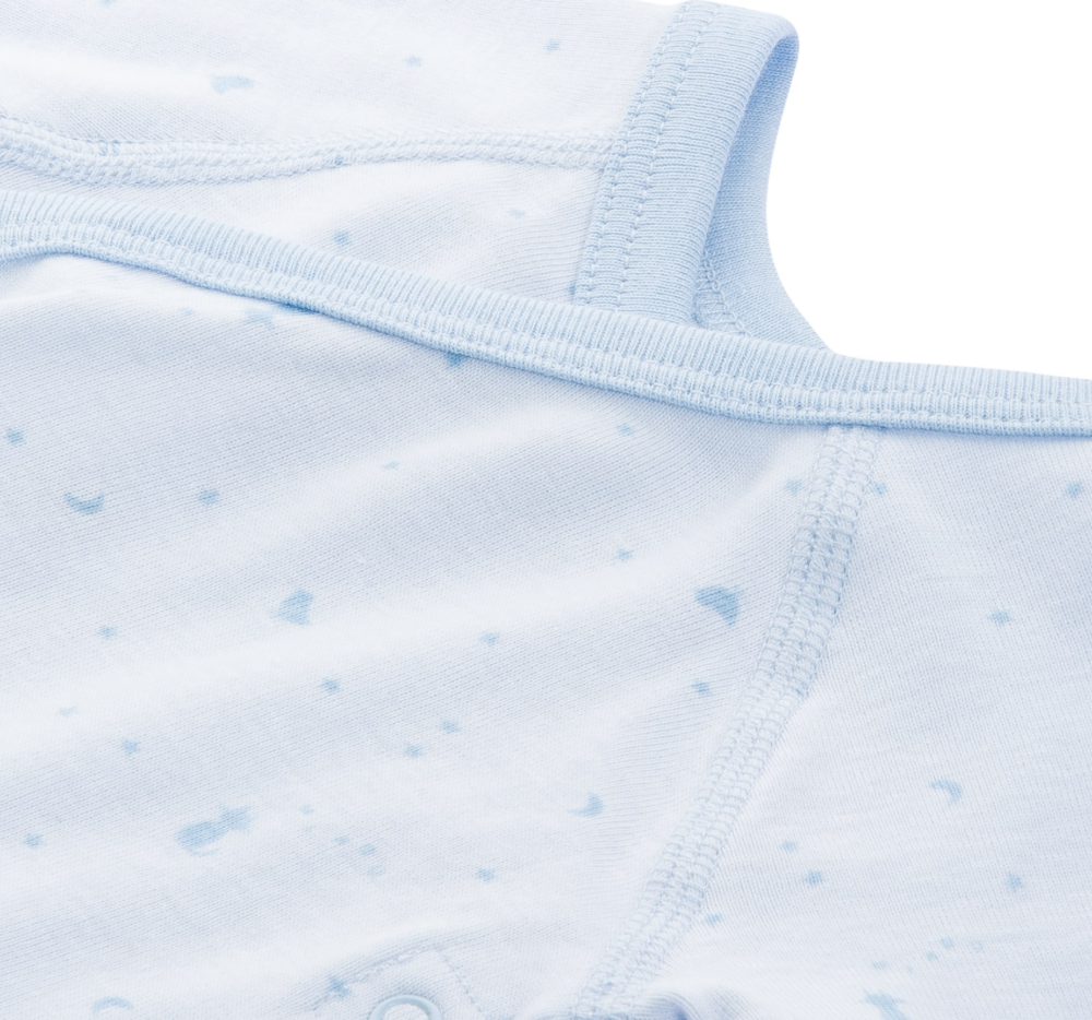 Petit Bateau Baby Boys Blue Romper