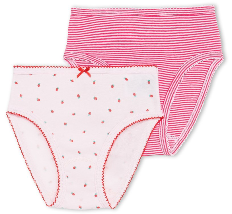 Petit Bateau Girls Two-Pack Pink Undies Girls Underwear, Socks & Tights Petit Bateau [Petit_New_York]