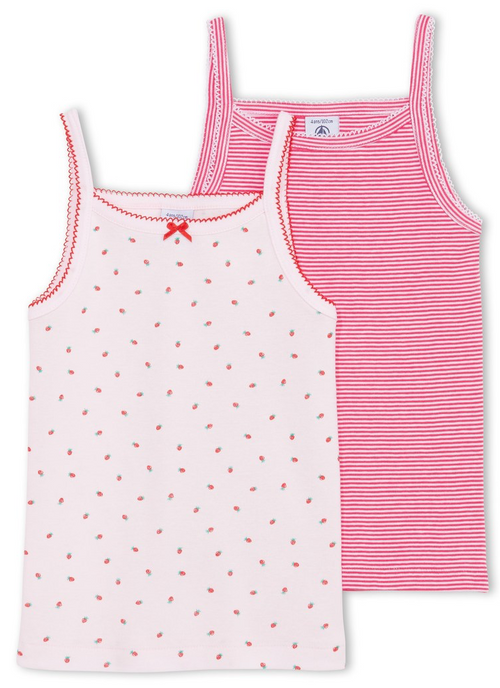 Petit Bateau Girls Two-Pack Tank-Tops