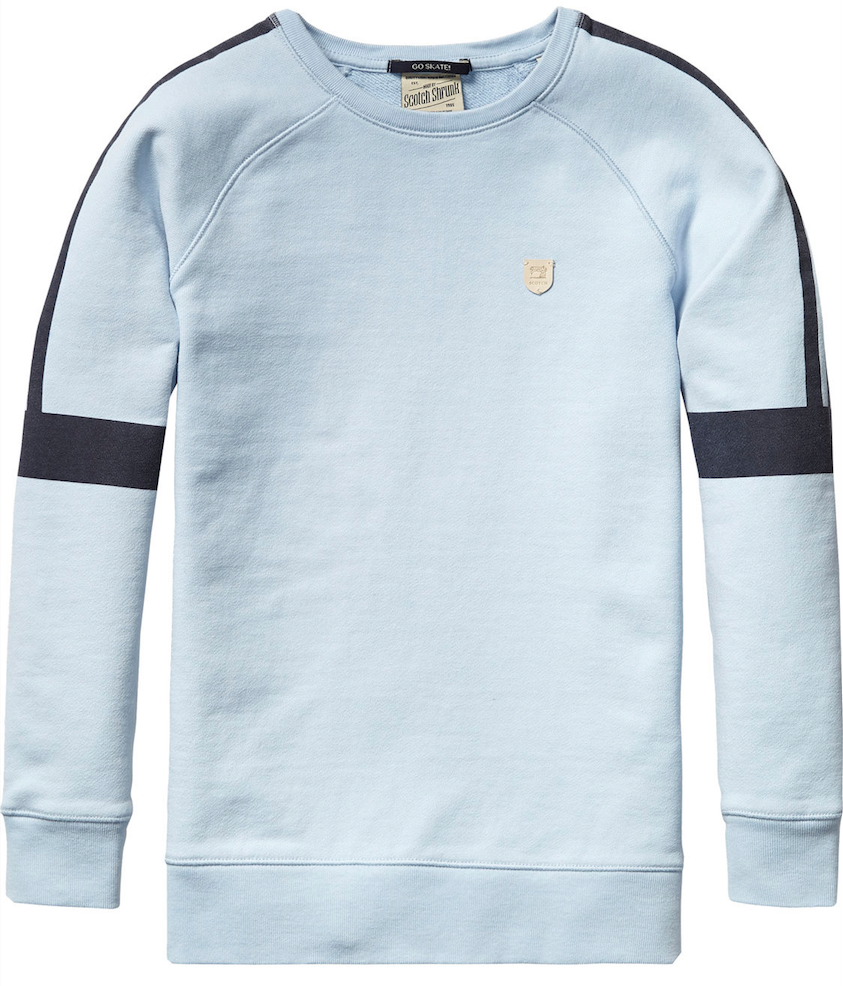 Scotch & Soda Boys Light-Blue Sweatshirt Boys Sweaters & Sweatshirts Scotch Shrunk [Petit_New_York]