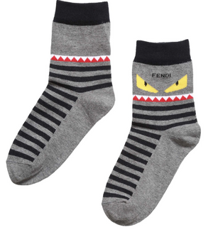 Fendi Boys 'Monster' Socks Boys Underwear & Socks Fendi [Petit_New_York]