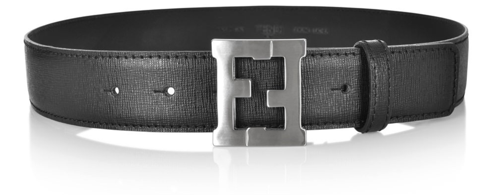 Fendi Boys Black Leather Belt Accessories Fendi [Petit_New_York]