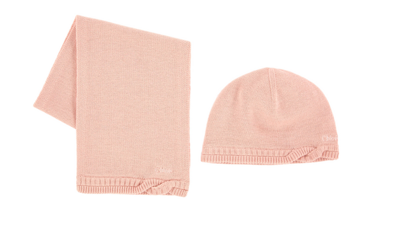 Chloe Baby Girls Soft Pink Hat and Scarf (Gift Set) – Petit New York