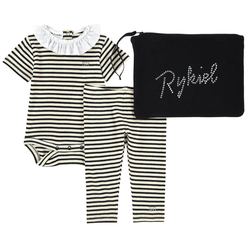 Baby Girls Romper and Pants Two-Piece Gift Set
