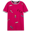 Girls Pink Dress with Patches