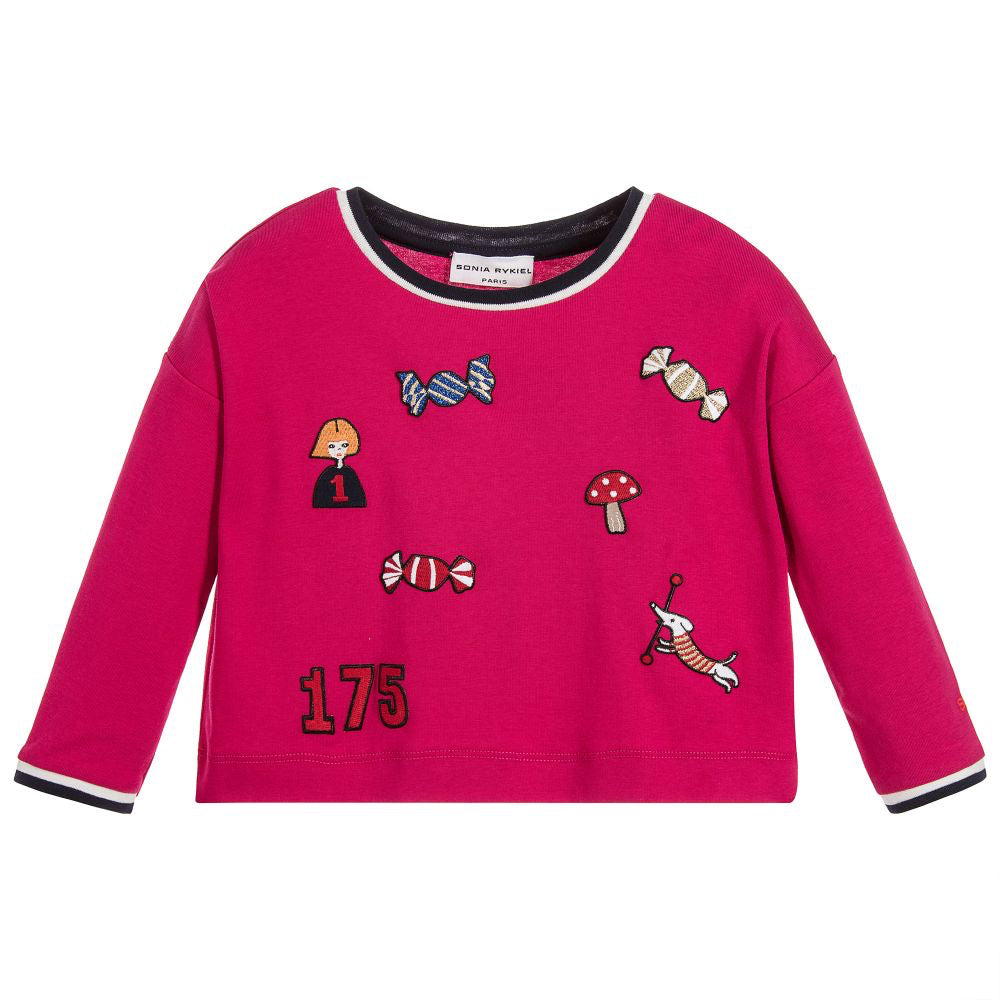 Eleven Paris Girls Pink 'Wonder Woman' Sweatshirt