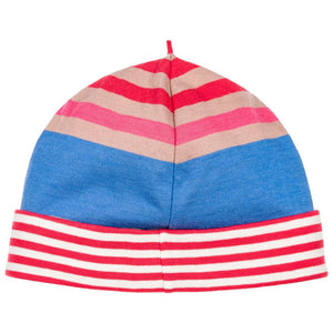 Baby Girls Striped Romper & Hat Gift Set