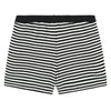 Girls Black & White Striped Shorts